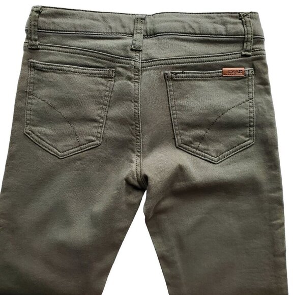 Joe's Jeans Girls' The Rocker Ankle Low-Rise Skinny Olive Green Jeans Big Kid 14 - Picture 5 of 16